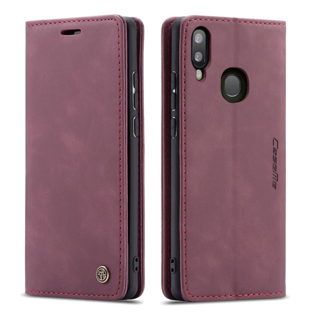 Etui z klapką na telefon Samsung Galaxy A40 karmazynowa Zdjęcie produktu 