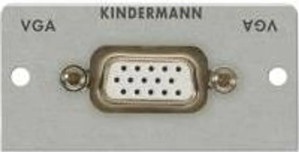 Plaque VGA 50x50 Kindermann 7444-401 avec connectique soudée robuste