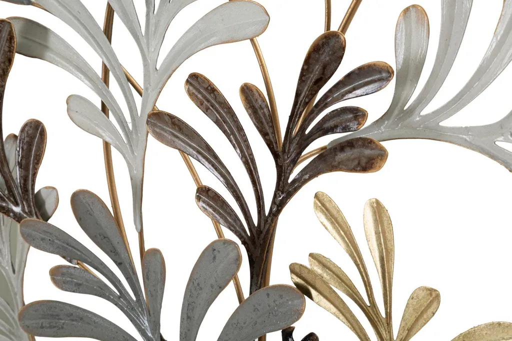 Décoration Murale Métal 98cm : Solution Design pour Murs Nus Gris