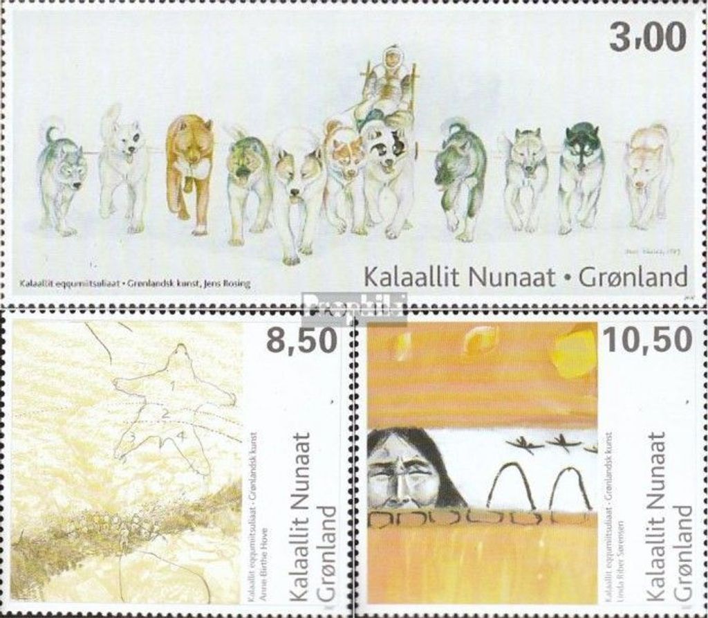 Briefmarken Dänemark - Grönland 2007 Mi 489-491 Produktbild 