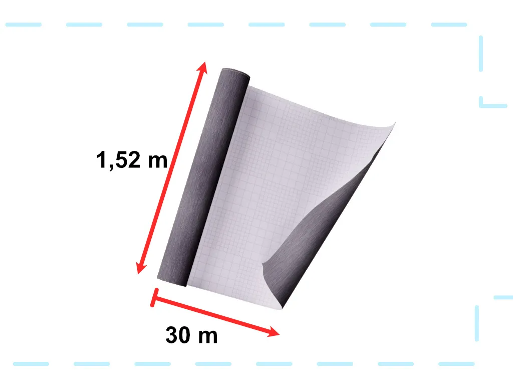 Rouleau de vinyle adhésif graphite brossé pour décoration extérieure - 3