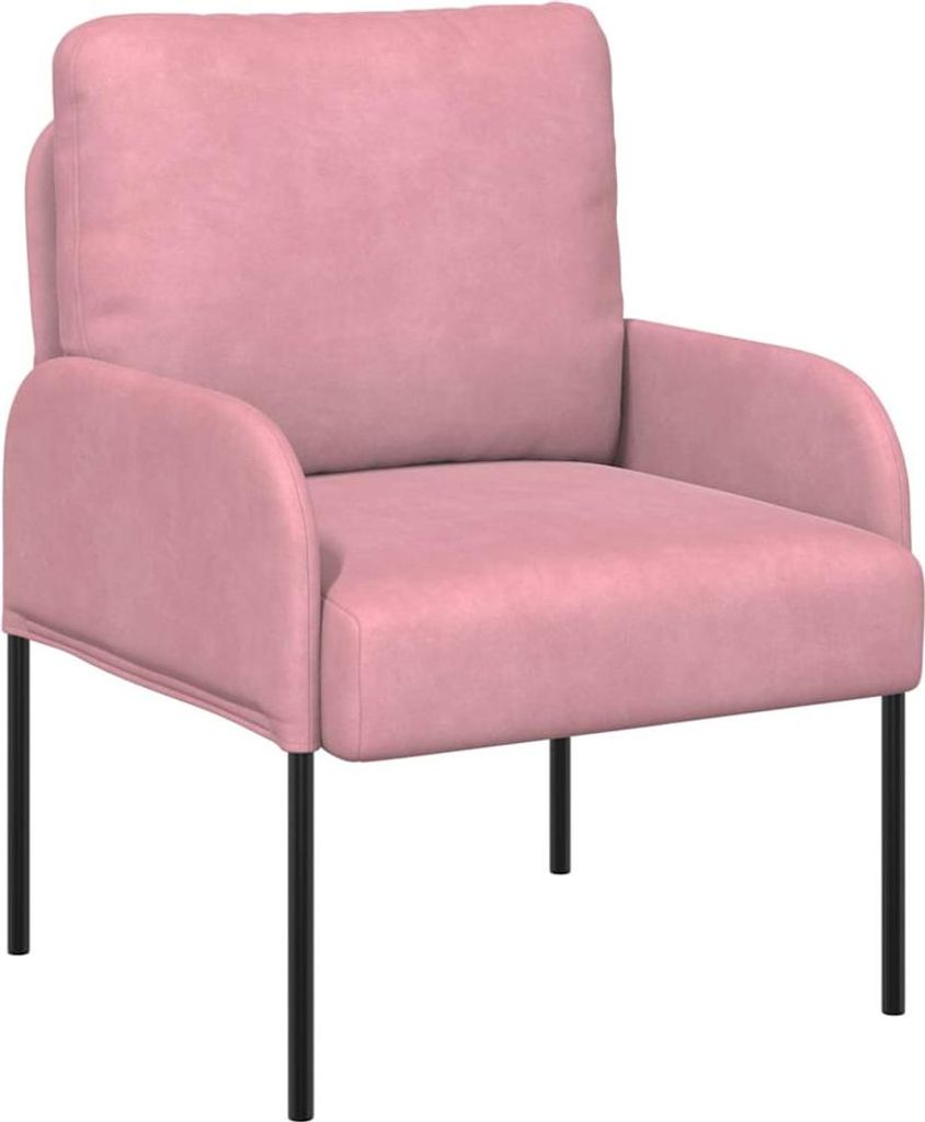 vidaXL Sofas mit Kissen 55cm Rosa Sperrholz