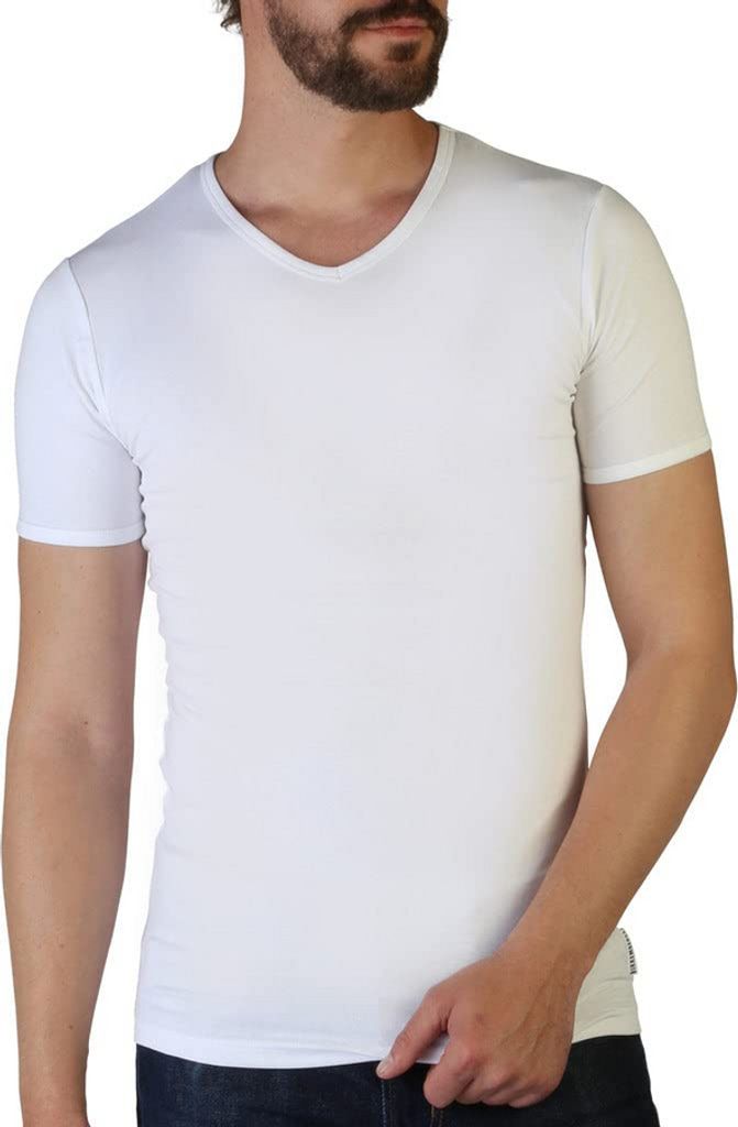 BIKKEMBERGS Herren T-Shirt 2er Pack T-Shirts Kurzarm V-Ausschnitt Stretch-Baumwolle Doppelpack Artikel BKK1UTS02BI BIPACK, S - EU S - US XS - FR 2,...