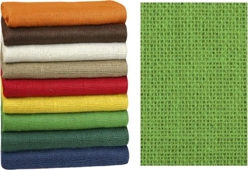 Dekoratives Jutesegel - 1,3 m x 3 m - Grün