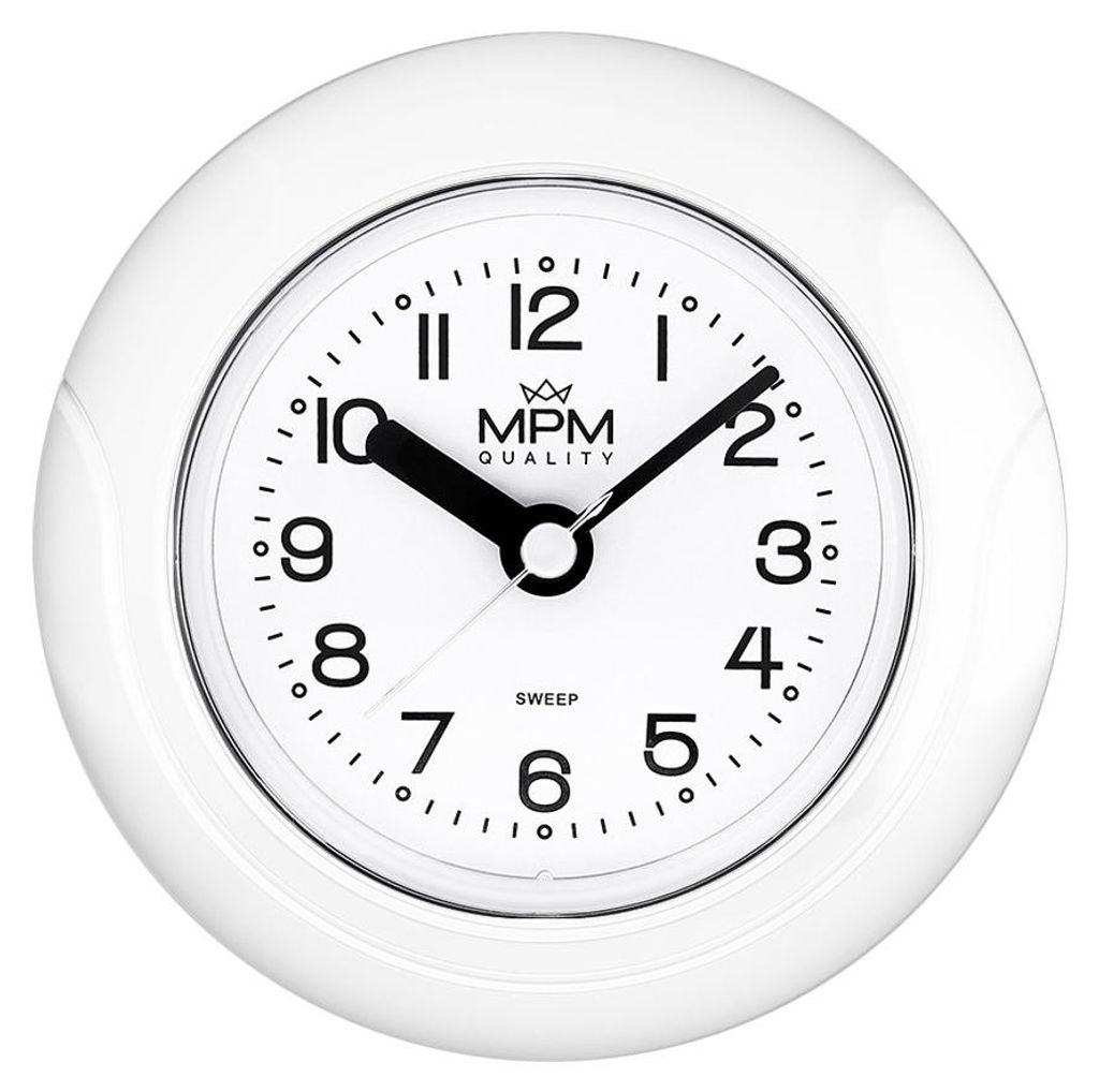 MPM-Quality Wanduhr Bathroom clock rund 135 mm Kunststoff Produktbild 
