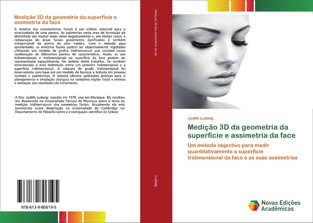 Medição 3D da geometria da superfície e assimetria da face