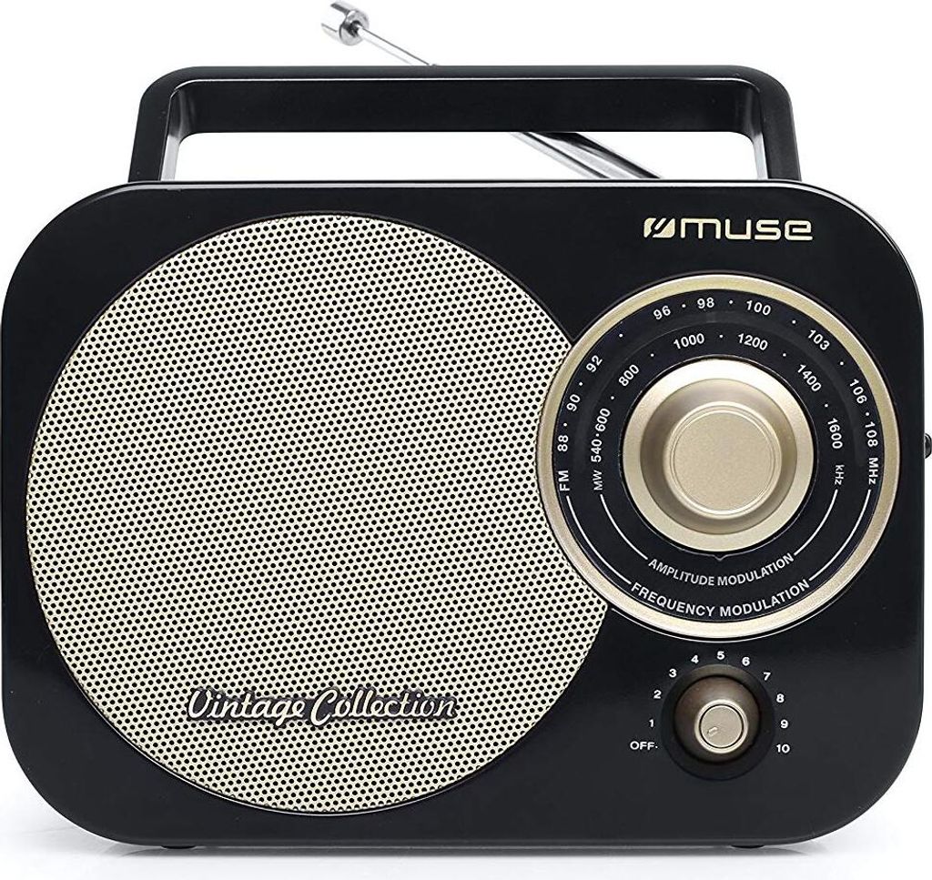 Radio portable analogique noir - Muse - M055RB - Image du produit 