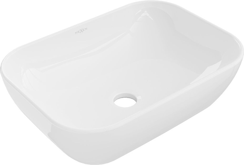 Mexen Rita umývadlo na dosku 45 x 32 cm, biela - 21084500 Obrázok produktu 