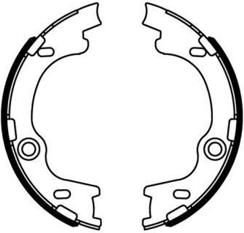 ABE C00325ABE Handbremsbeläge für HYUNDAI Tucson (TL, TLE) Handbremse