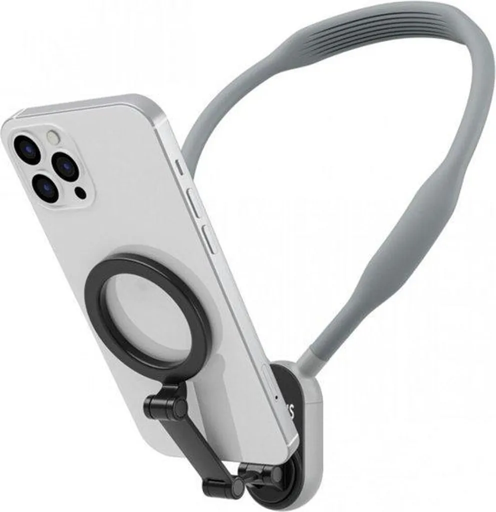 Support magnétique universel téléphone pour cou flexible POV gris