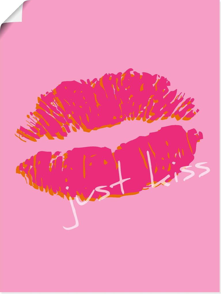 ARTland Poster Just kiss Größe: 30x40 cm