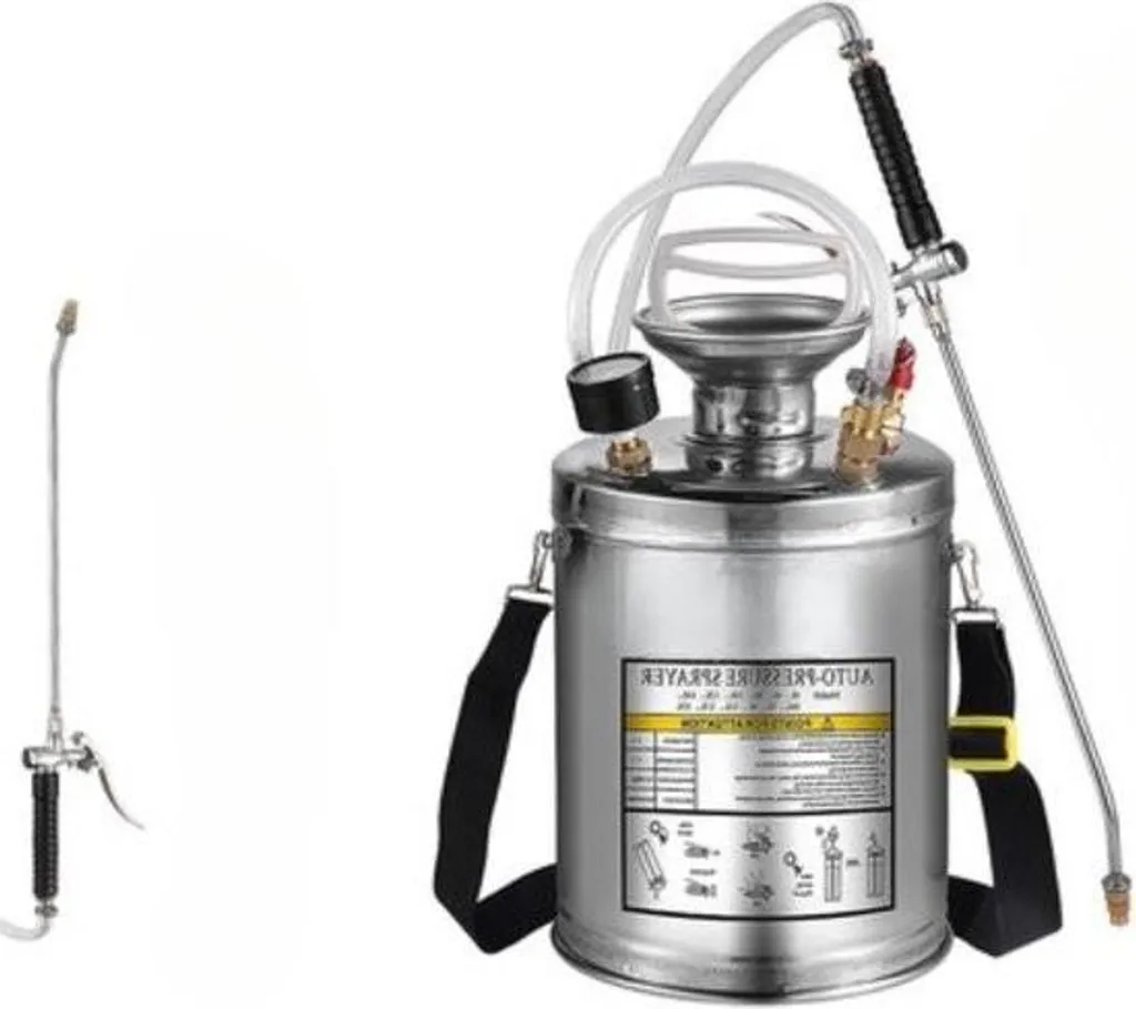 Pulvérisateur 4L multifonction avec lance robuste et sangle de portage