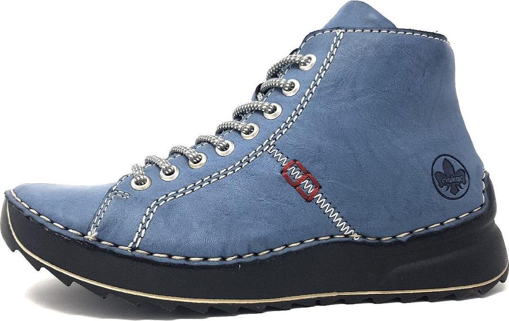Rieker guana Damenschuhe Stiefeletten Schnürer Blau Productafbeelding 