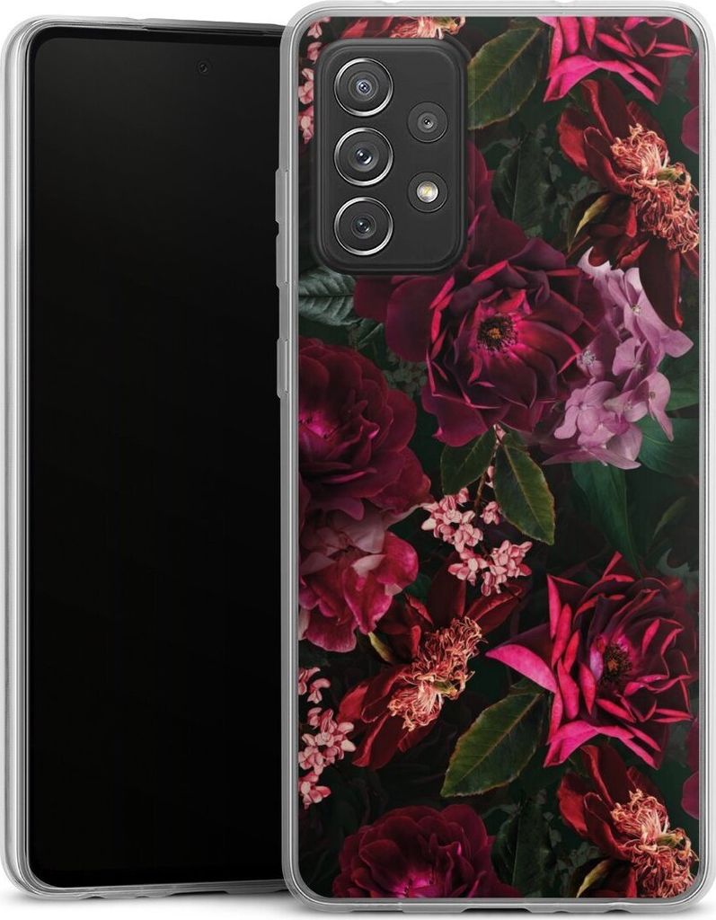 DeinDesign Slim Hülle für Samsung Galaxy A72 Silikon Case Ultra Dünn Handyhülle Blumen Blüte Rose