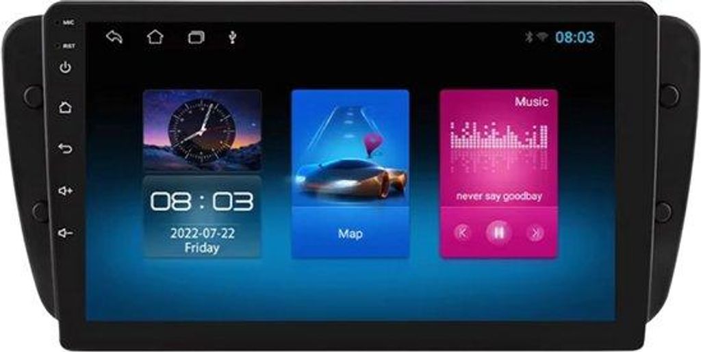 Autoradio mit Bluetooth und CarPlay für Seat Ibiza 6J (2009–2013) – Kompatibel mit Apple und Android – Stereoanlage – Navigationssystem ...