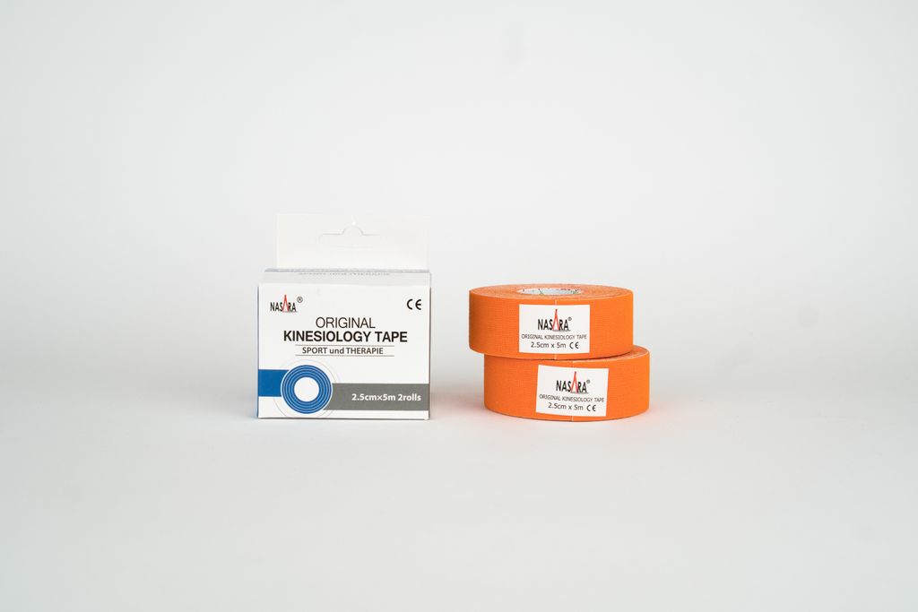Nasara Tape 2,5cm x 5m - 2 Rollen : orange Farbe: orange Produktbild 