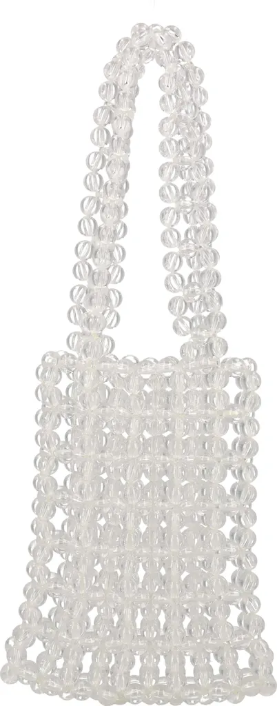 Borsa Koosh Bianco Lana - Handbag Donna Elegante in Maglia Soft