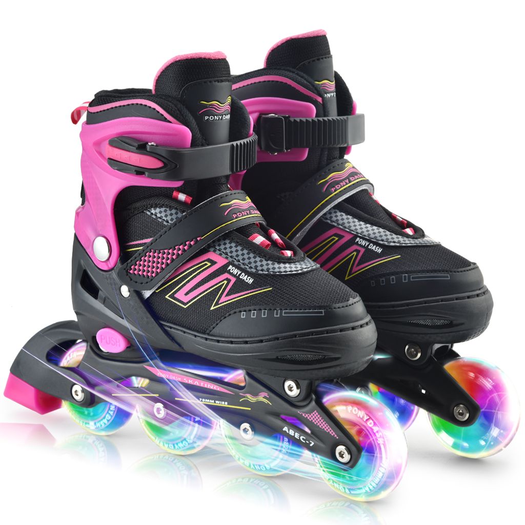 Kinder Inlineskates Rollerblades Skater Rollschuhe verstellbar 35-38 Farbwahl 