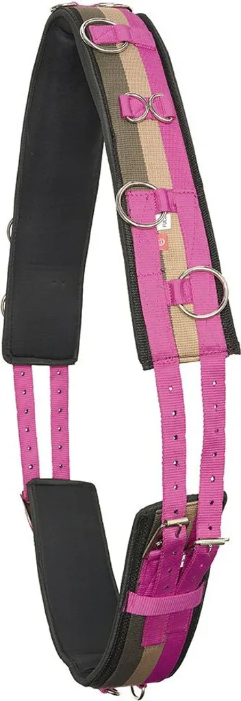 Sangle anatomique rose Imperial Riding avec boucles inox taille Full