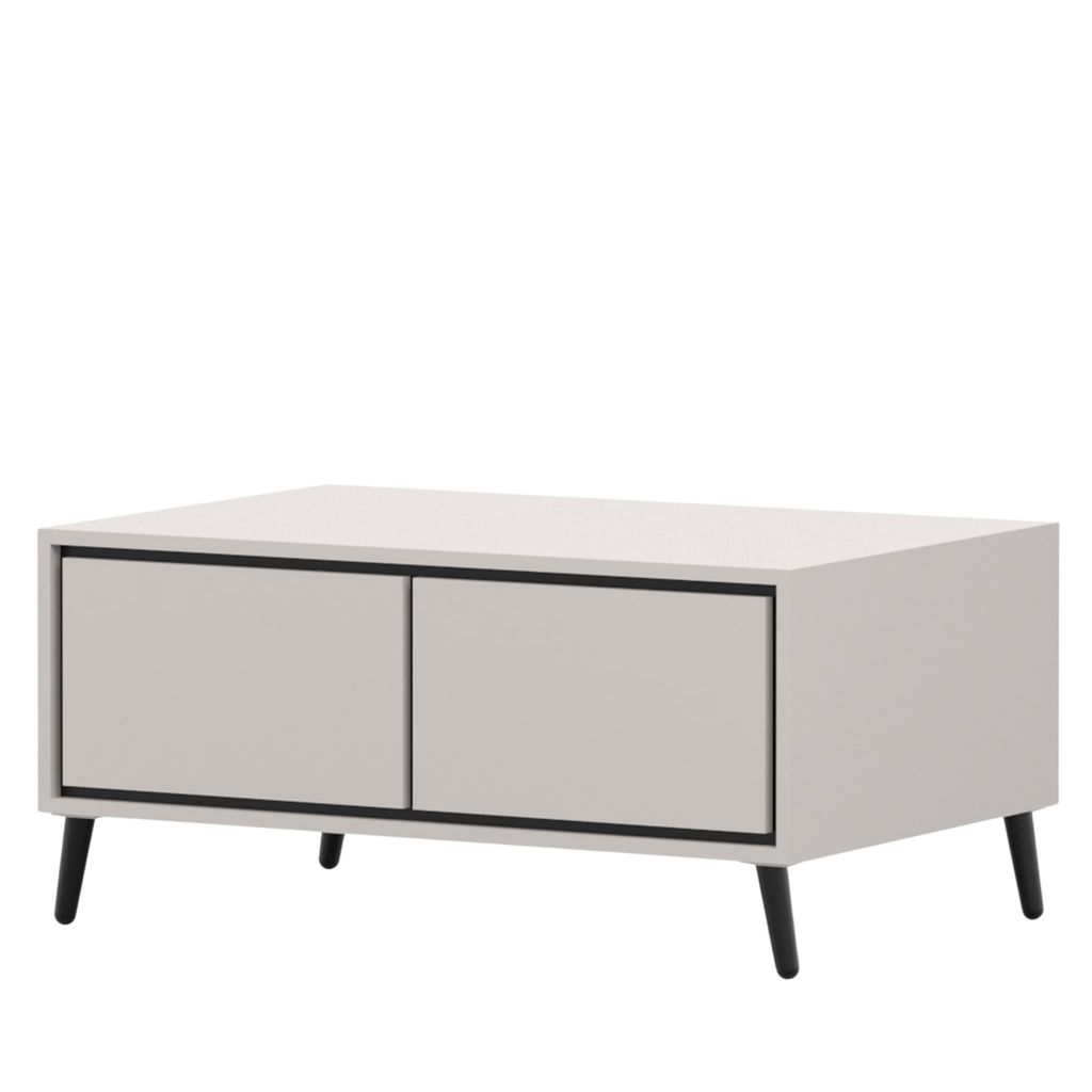 Couchtisch FRESCO, Wohnzimmer, Tisch Kaffeetisch 90 cm Kaschmir/Kaschmir