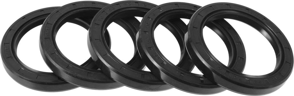 Universal Oil Seal TC Doppellippe W Stahlfeder Dichtungsring Rotierende Wellendichtung 52x70x9mm Hochdruck NBR Gummi Schwarz 5 Stück