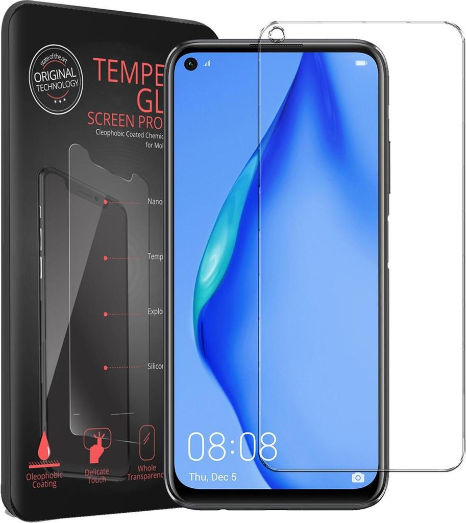 2x Conie Glasfolie für Huawei P40 Lite Displayschutz Folie Panzer Glas Premium Schutzfolie Set Blasenfrei