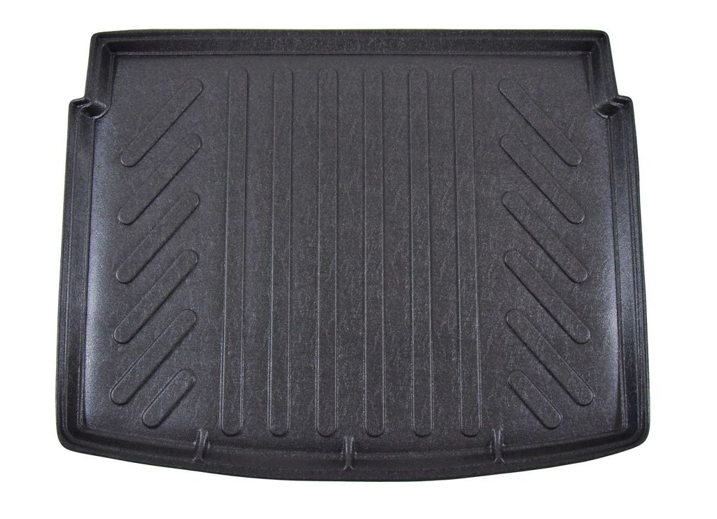 SCOUTT | Kofferraumwanne Laderaumwanne Kompatibel mit Jeep Renegade ab 2014, mit Hoher Rand, Kofferraum-Schutzmatte, Geriffelt, Aufrollbar, Schwarz