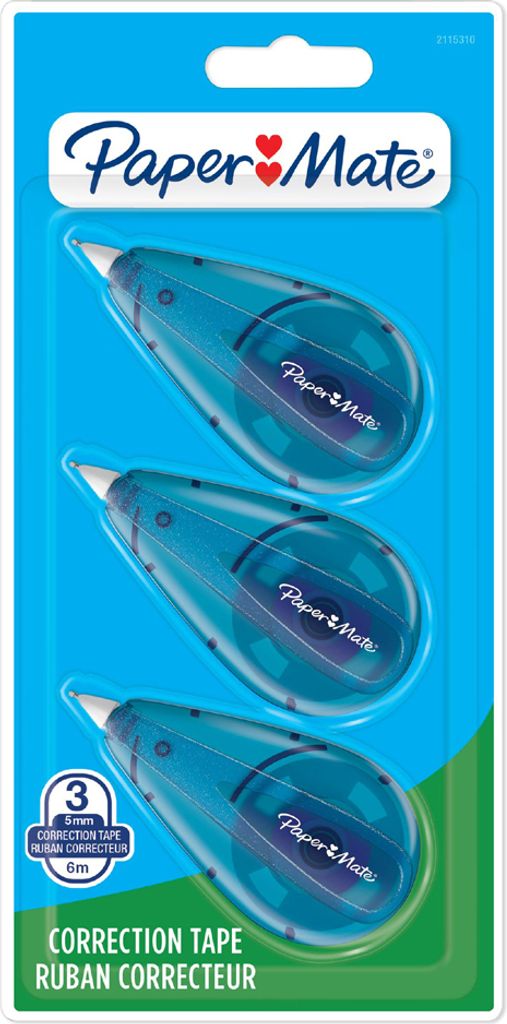 Paper:Mate Korrekturroller Standard 5 mm x 6 m 3er Blister