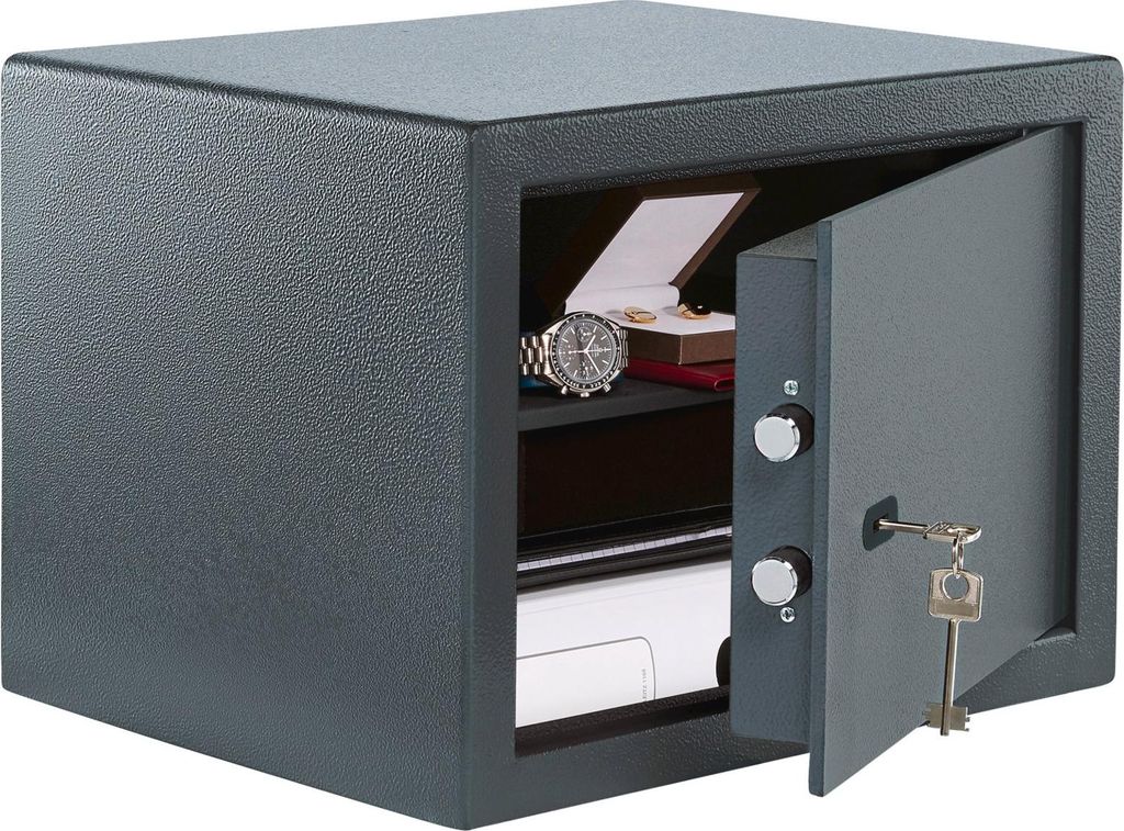 BURG-WÄCHTER PS 130 K, Wandtresor, Grau, Schlüssel, 40,3 l, Produktbild 