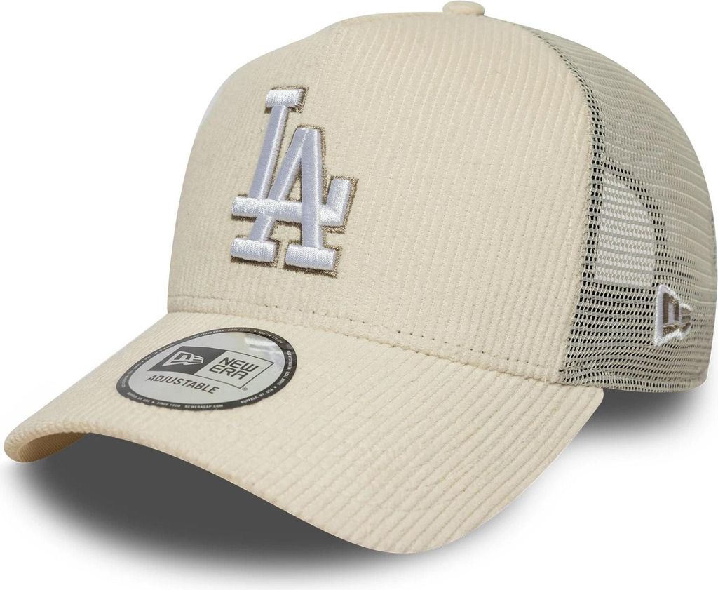 New Era 9FORTY A-Frame Trucker Cap LA Dodgers MLB Cord beige