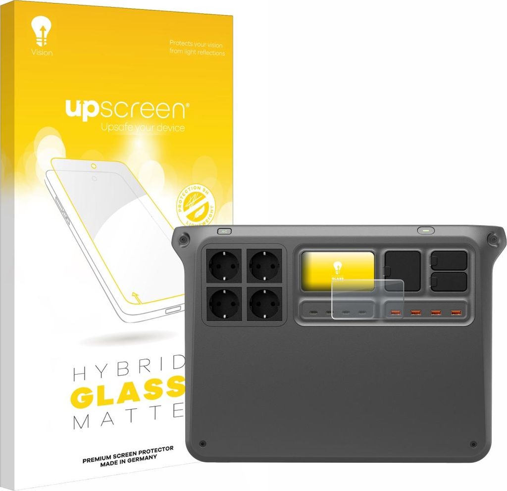 upscreen Entspiegelungs Schutzglas für DJI Power 2000 Schutzfolie Panzer Folie Glas Display Schutz matt