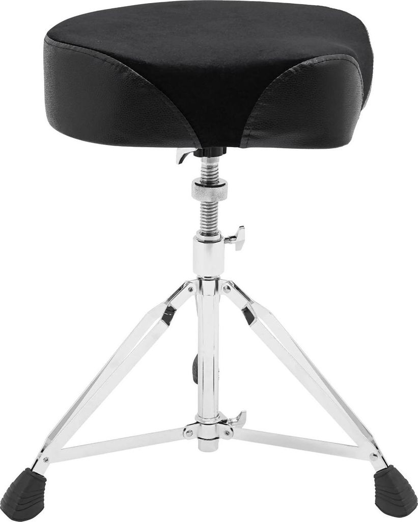 Schlagzeughocker/Drummersitz - Klappbarer Sitz - PolyurethanPolster - Ergonomisch - Tragkraft 100 kg - Stabiles Dreibein - Leicht zu reinigen