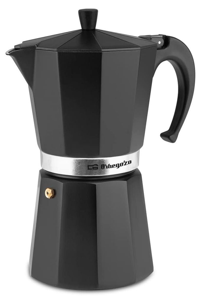 Orbegozo KFN 1210, Moka kanvica, Čierna, Hliník, 12 šálok Obrázok produktu 