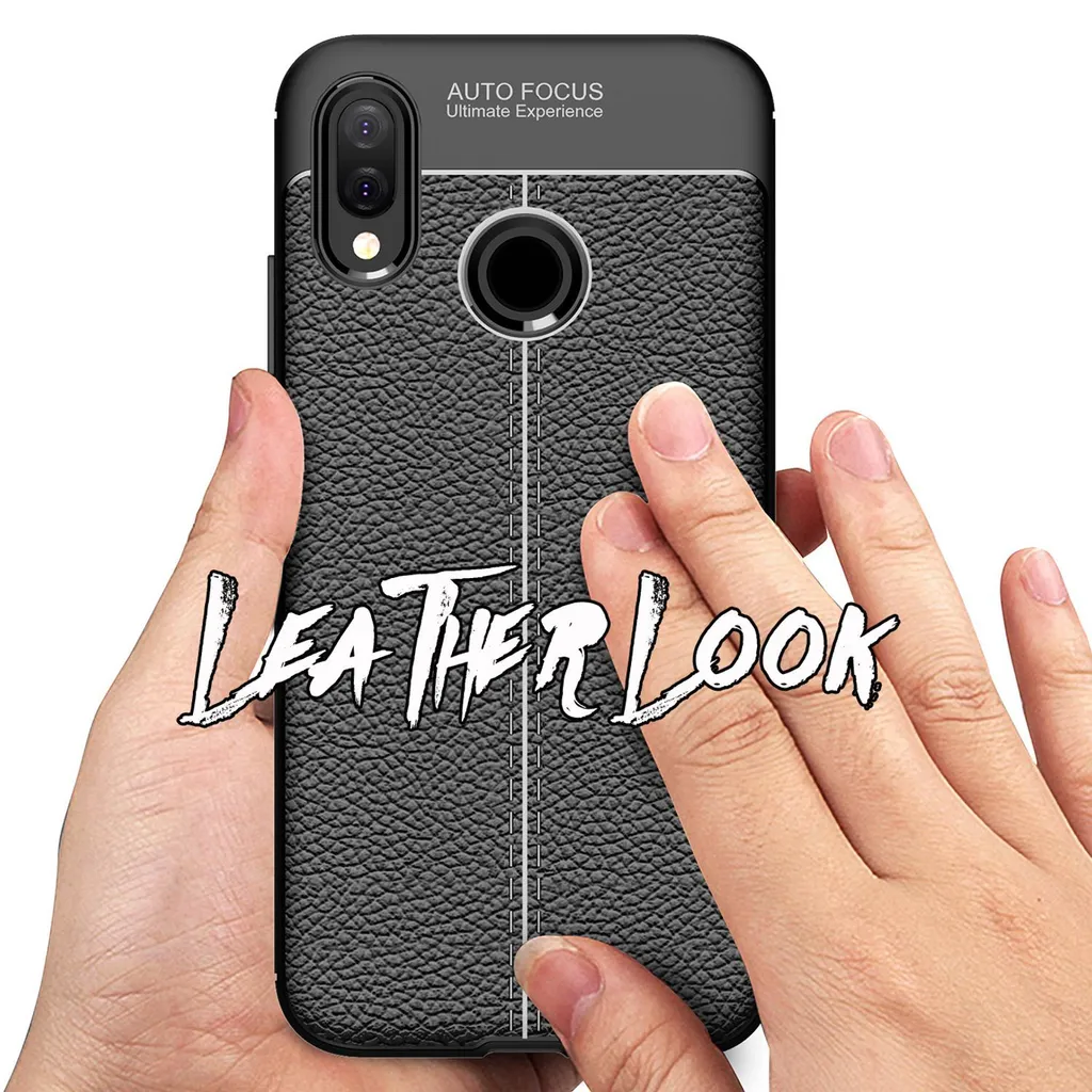Custodia NALIA Huawei P20 Lite: Look Pelle Slim e Silicone Premium - 7