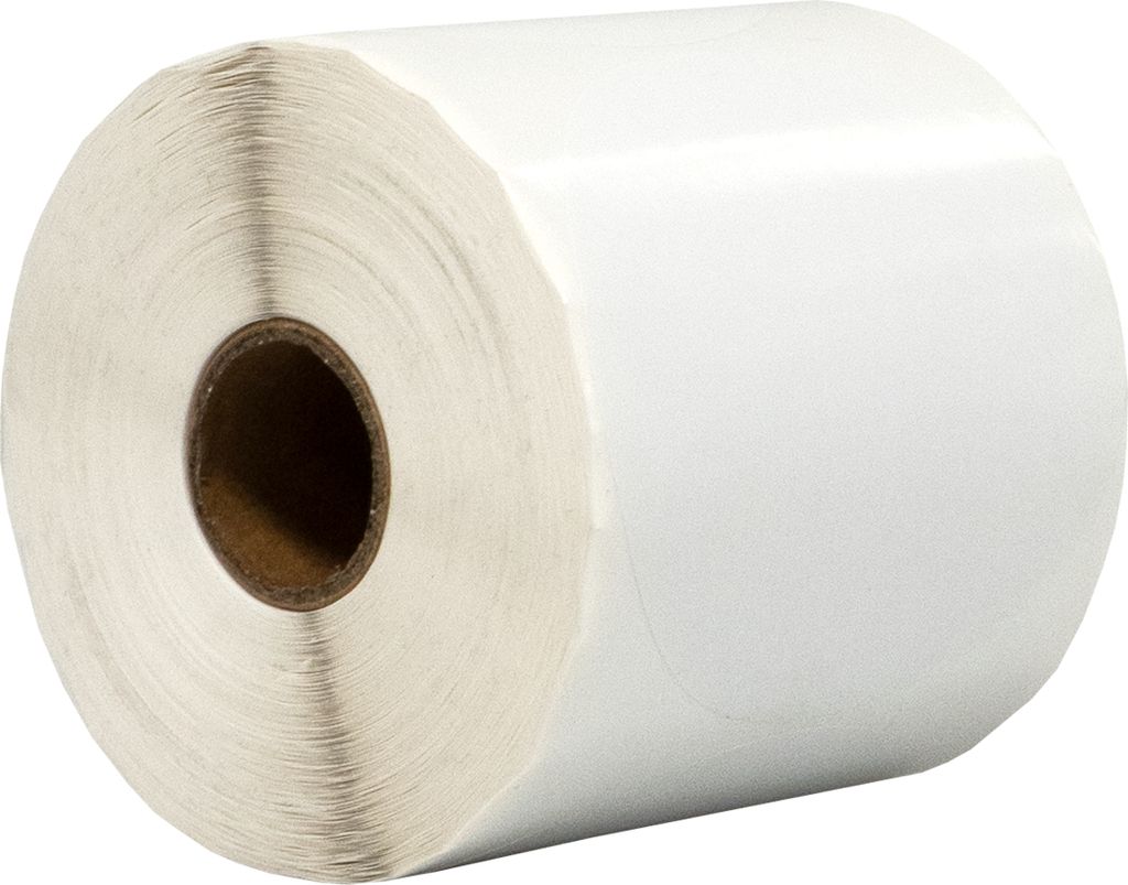 DULA Runde Etiketten - Weiß - 80mm - 500 Aufkleber auf Rolle - Siegel - Markierungspunkte - Leere runde Aufkleber auf Rolle