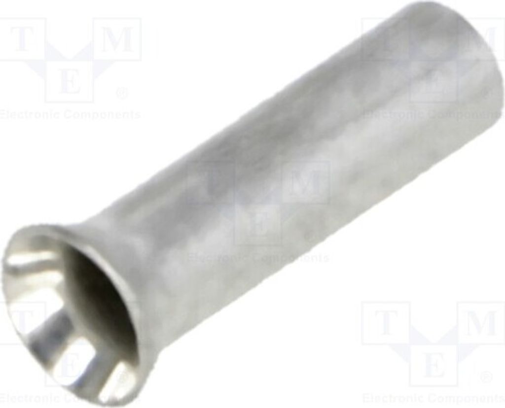 50x Kabelschuh: Hülse 6mm Kupfer 0,75mm2 unisoliert verzinnt BM 01502 Bootlace fer