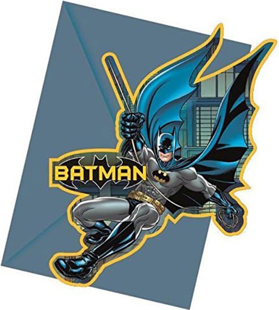 Batman - Geformt - Einladungen 6er-Pack - Karton SG35415 Produktbild 
