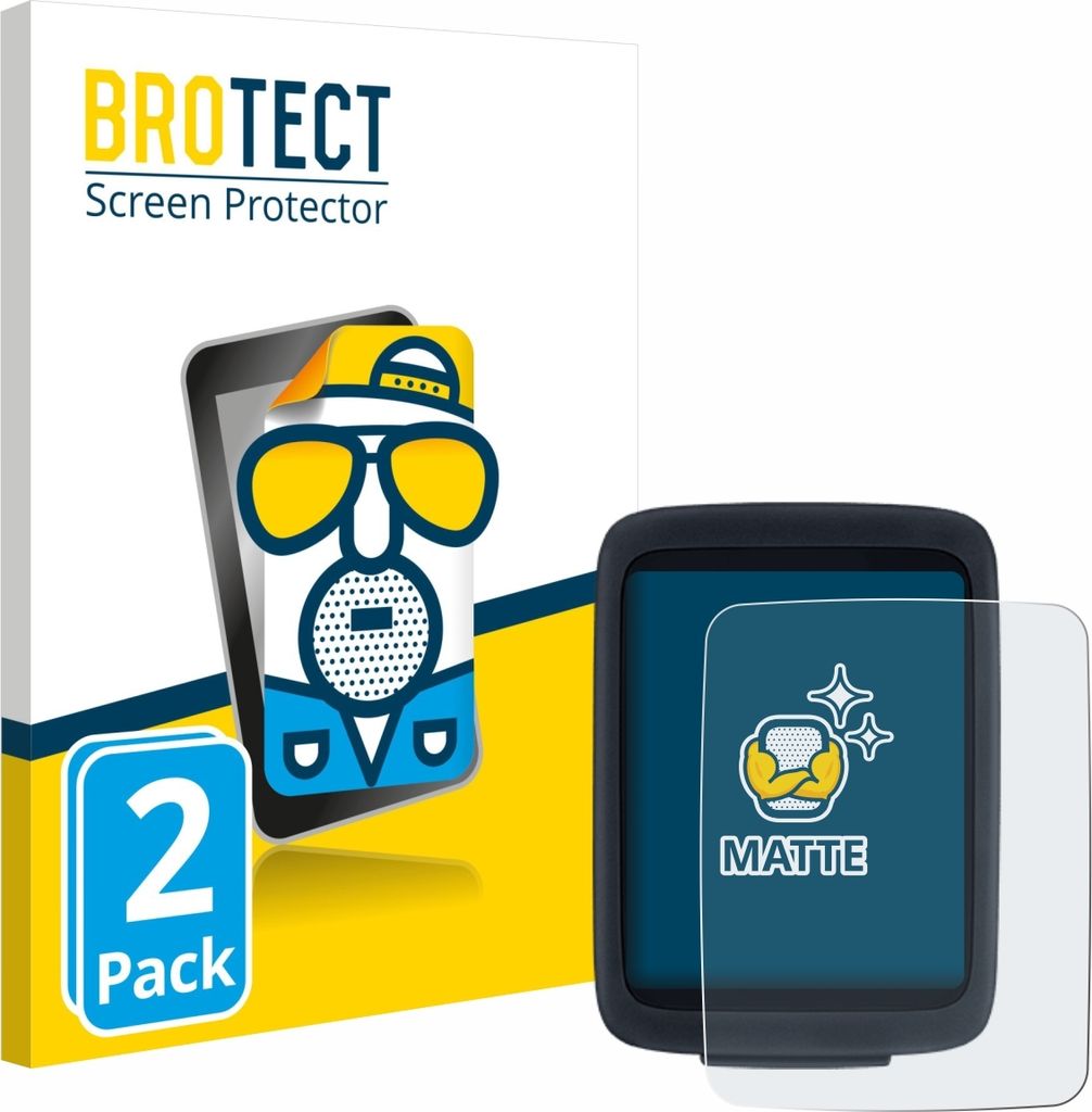 2x BROTECT Schutzfolie für Sigma BC 10.0 WR Displayschutz Displayschutzfolie Folie Matt Entspiegelungsfolie