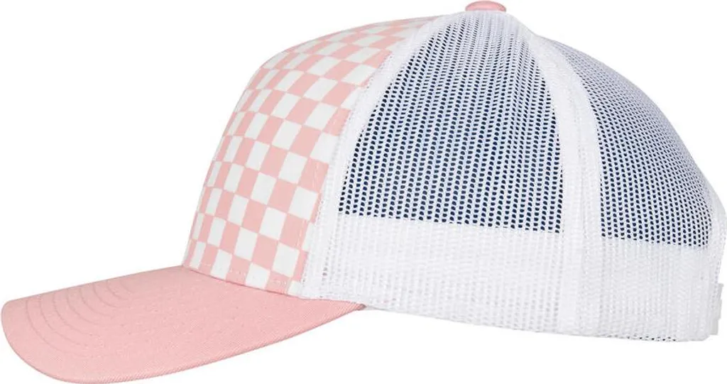 Flexfit 6506CB Cappello Trucker Scacchi Nero Bianco Snapback - 8