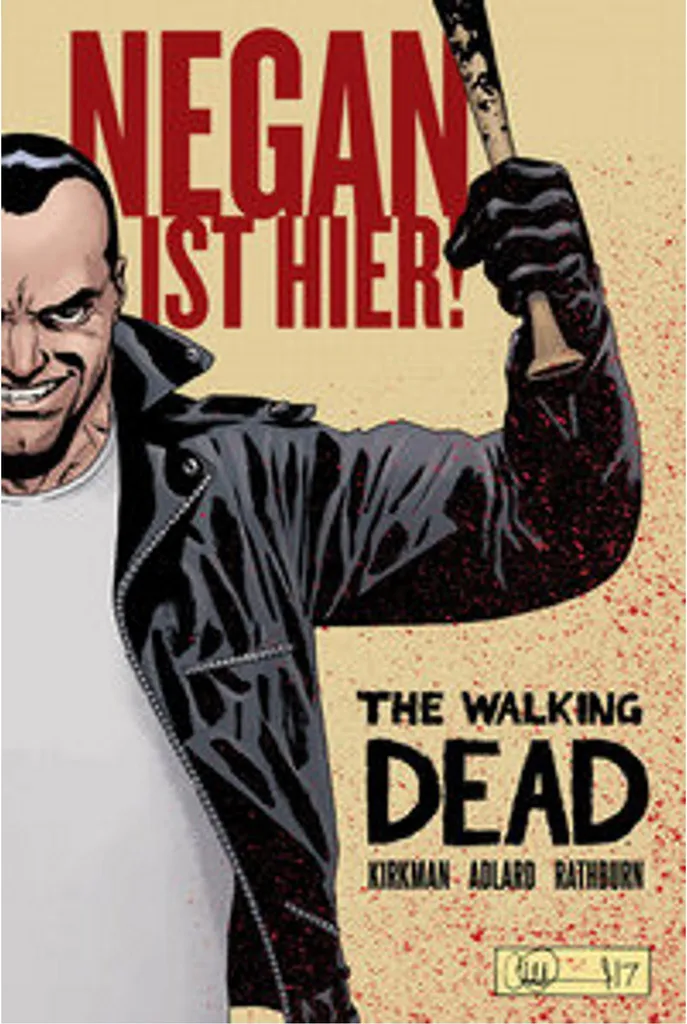 Décoration geek Negan The Walking Dead pour bureau et étagère manga