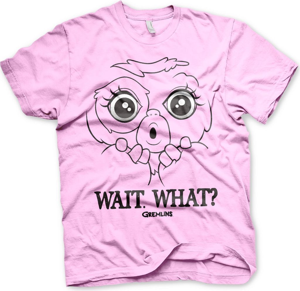 Gremlins - Wait. What? T-Shirt - Small - Pink