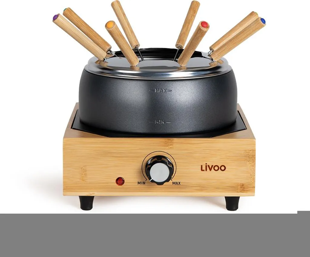 Appareil à fondue 800W thermostat réglable et cuve anti-adhésive 8 pers
