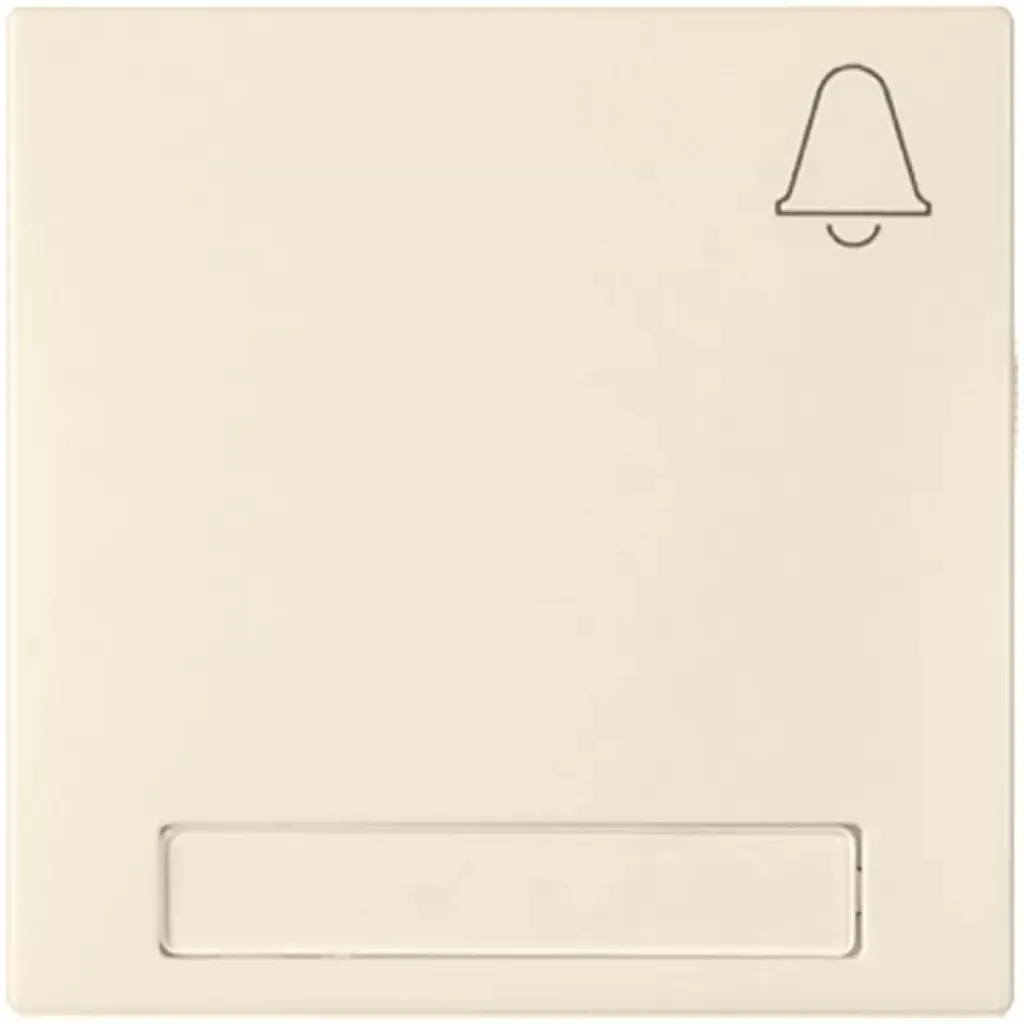 Rocker blanc pur avec symbole cloche 273134 - Plaque pour interrupteur