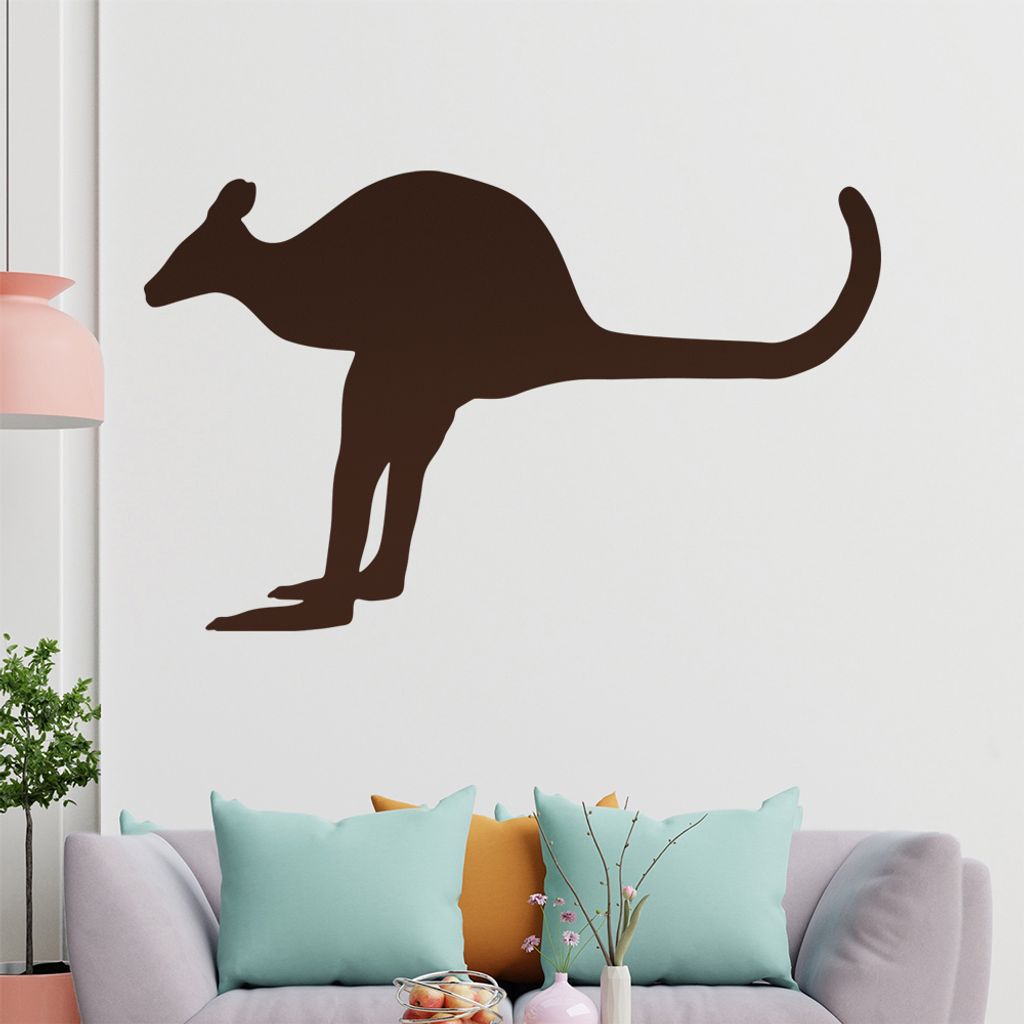 KIWISTAR Känguru - Beuteltier Australien Tasche Wandtattoo in 6 Größen - Wandaufkleber Wall Sticker - Dekoration, Küche, Wohnzimmer, Schlafzimm...