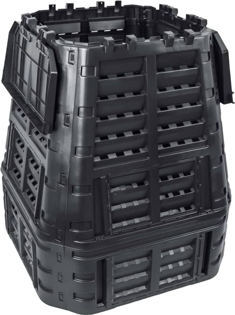 vidaXL Záhradný kompostér čierny 93,3x93,3x113 cm 740 L Obrázok produktu 