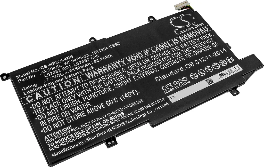 Batterie Ordinateur Portable pour HP Spectre x360 14-ea0002ni Haute Capacité