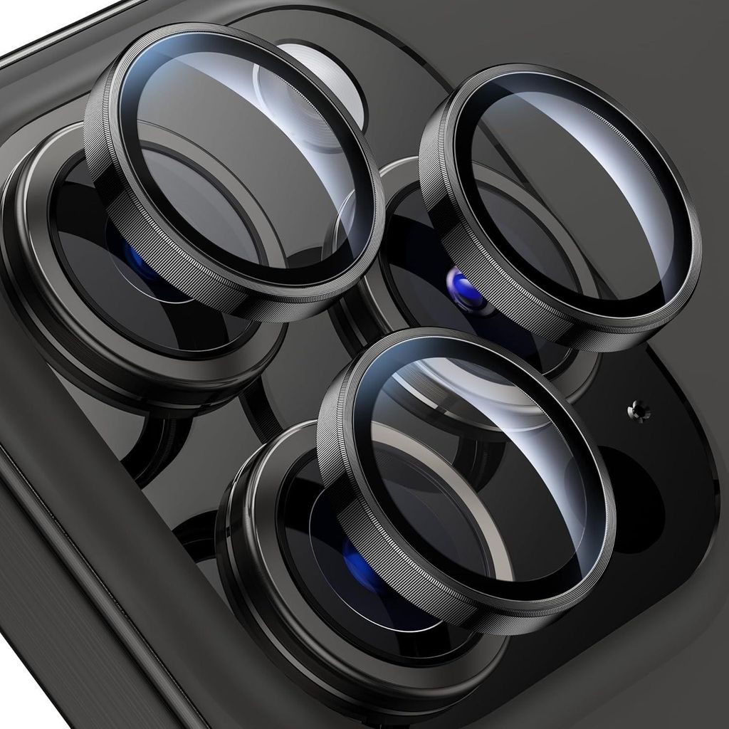 WSKEN iPhone 15 Pro/15 Pro Max Kameraschutz - 9H Härte, HD Produktbild 