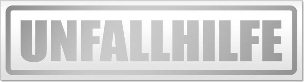 Unfallhilfe Magnetschild Schild magnetisch