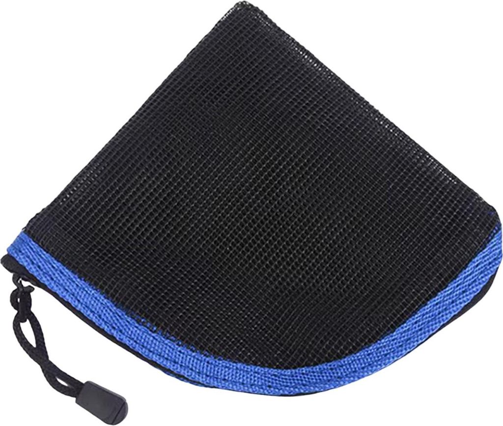 Brieftasche für Fliegenfischer-Vorfachschnur, schwarzes Netzgewebe, Aufbewahrungstasche für Vorfachschnur zum Angeln im Salzwasser und Süßwasser