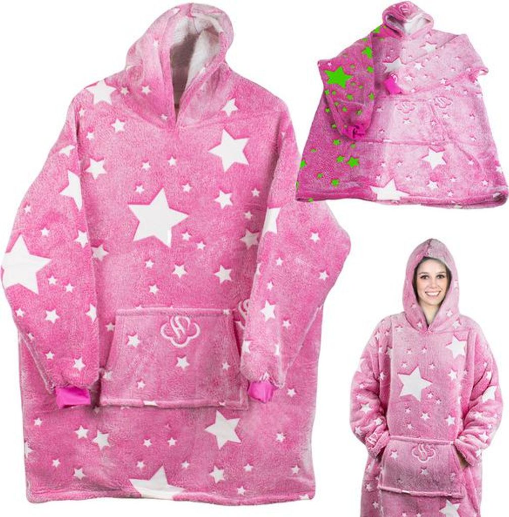 Verk Televízna mikina s kapucňou XXL svietiaca hviezdy Obrázok produktu 